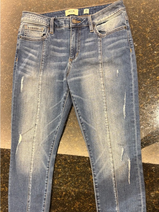 Miss Me Denim - Miss Me Slim Distressed Light Blue Skinny Jeans